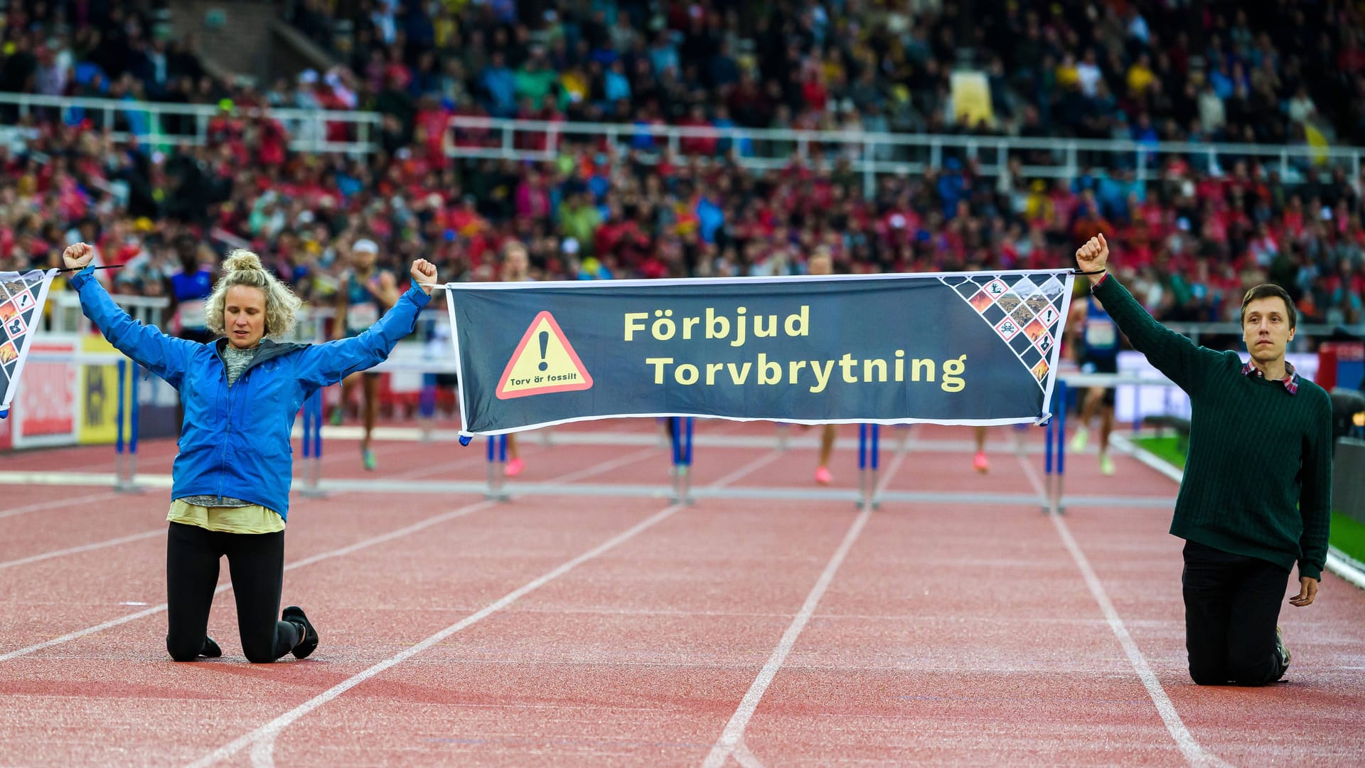 Klimaprotest: Bei der Diamond League kam es zu einem Zwischenfall.