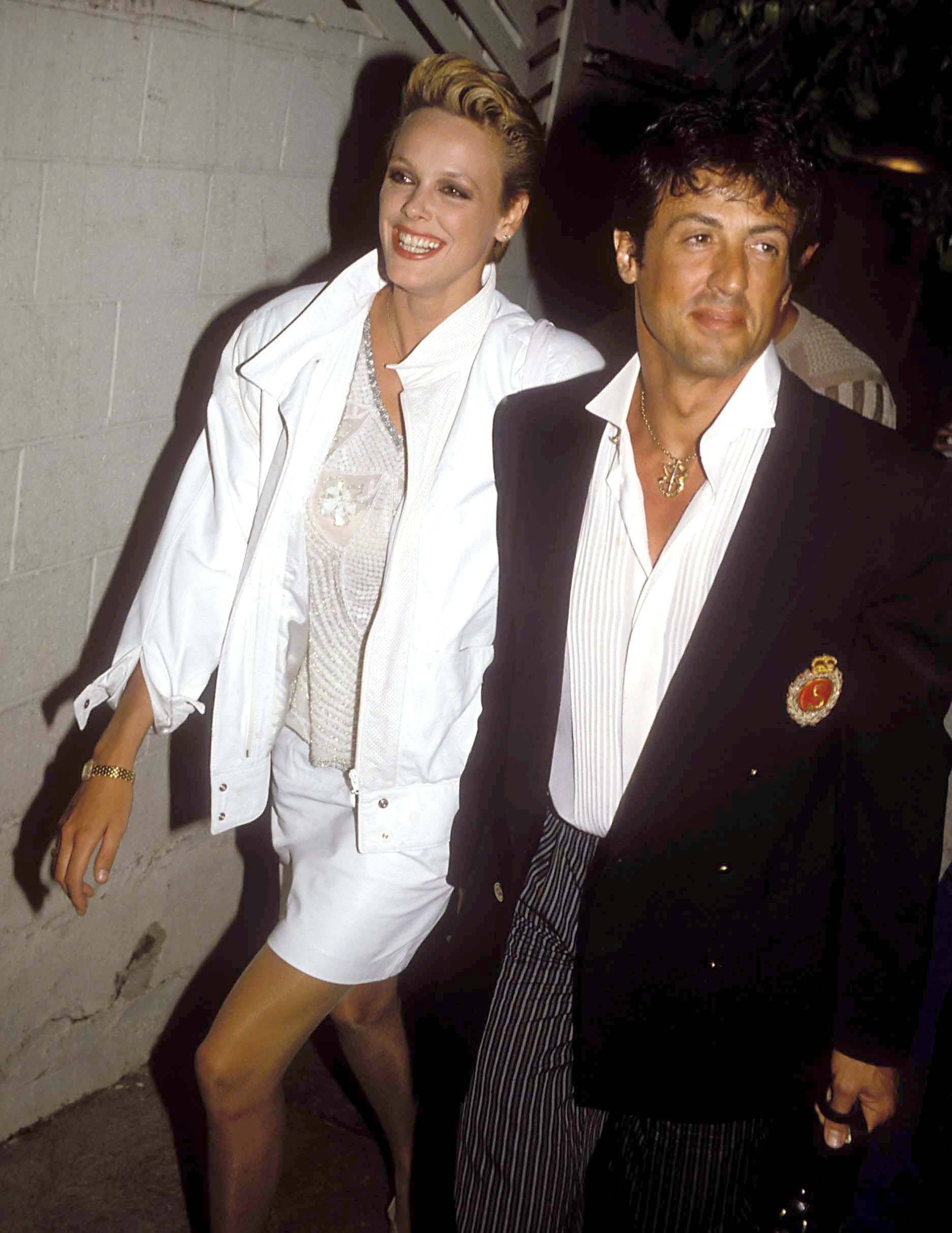Brigitte Nielsen und Sylvester Stallone im Jahr 1983
