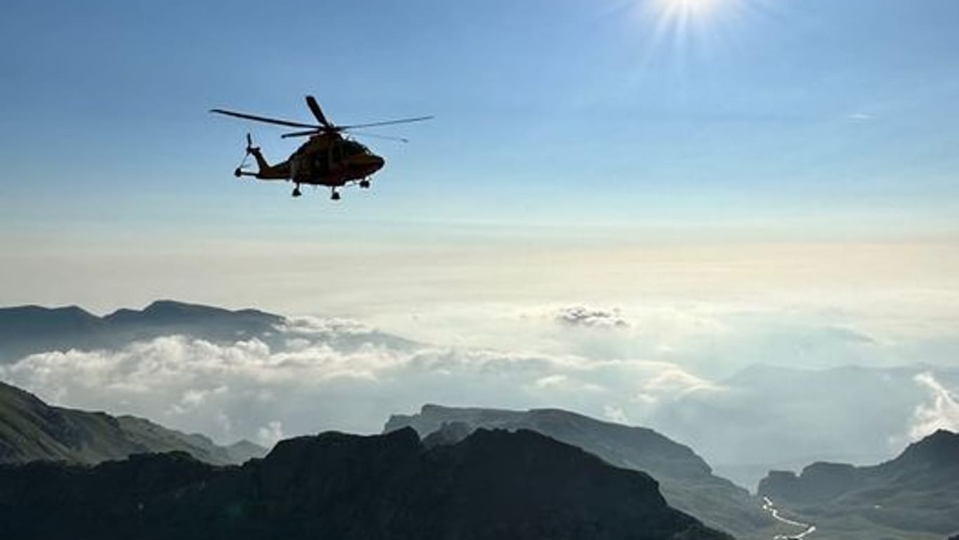 Hubschrauber-Einsatz in Italien: Der Familienvater aus Oberbayern stürzte am Passo delle Sagnette ab.