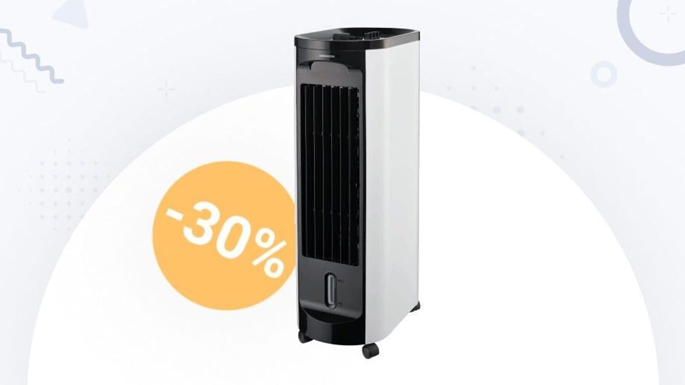 Effektiv die Temperaturen im Raum senken: Der Medion-Luftkühler gibt es heute bei Aldi zu einem günstigen Preis.