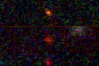 Galaxien oder "Dunkle Sterne": Die drei vom James-Webb-Teleskop entdeckten Objekte geben Rätsel auf.