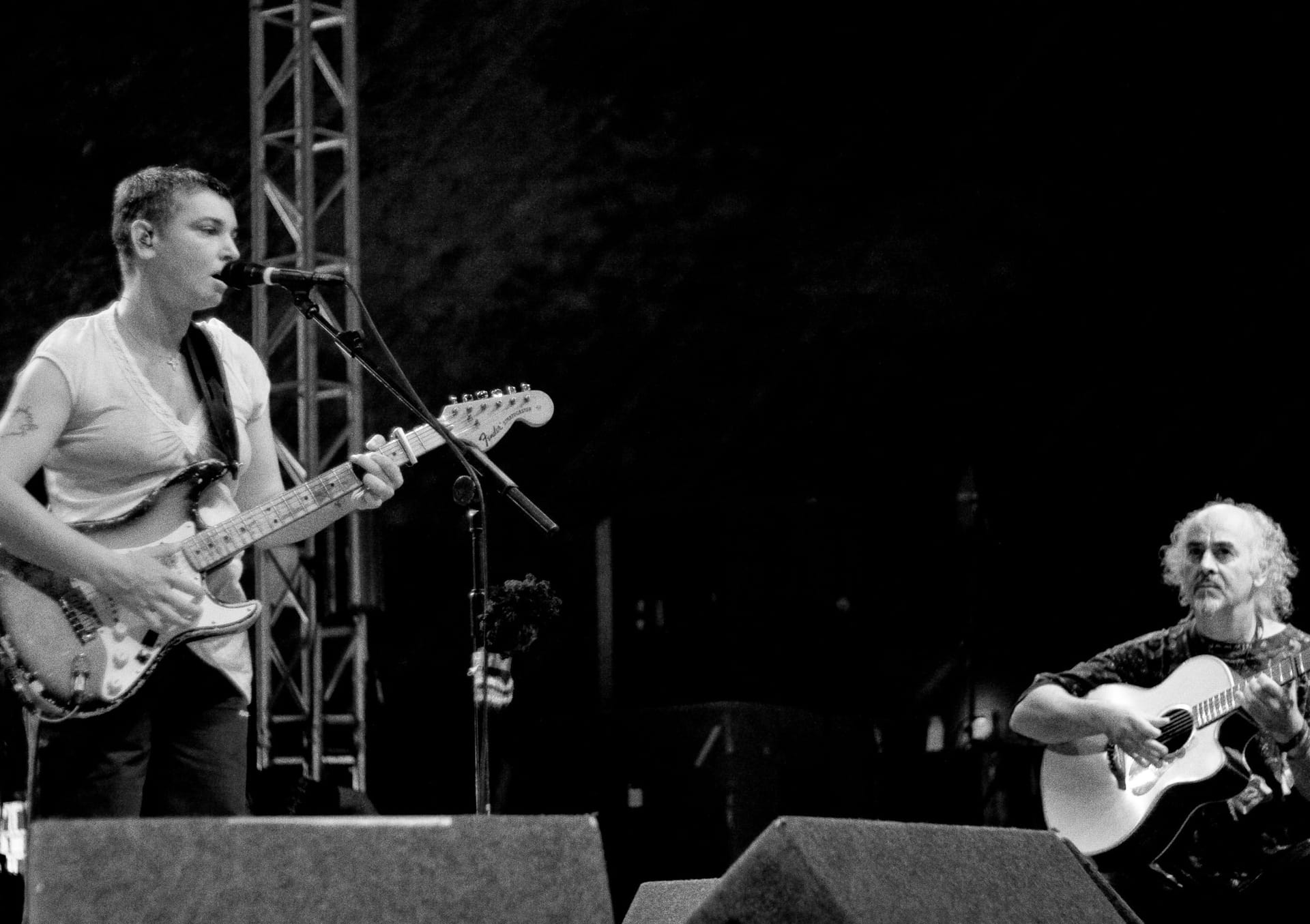 Sinead O'Connor und Steve Cooney bei einem Auftritt 2008.