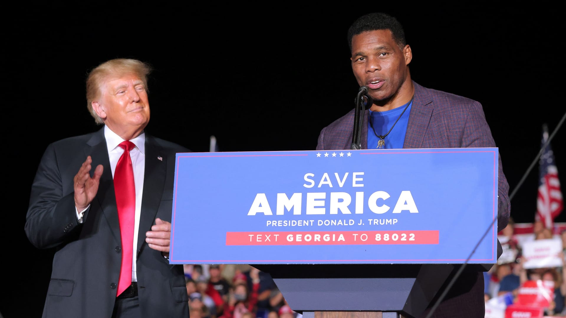 Herschel Walker: Trumps Kandidat in Georgia verlor am Ende deutlich. (Archivbild)