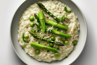 Veganes Spargelrisotto