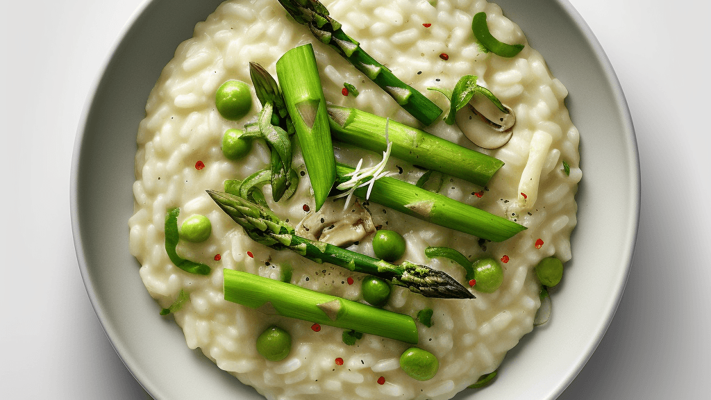 Veganes Spargelrisotto