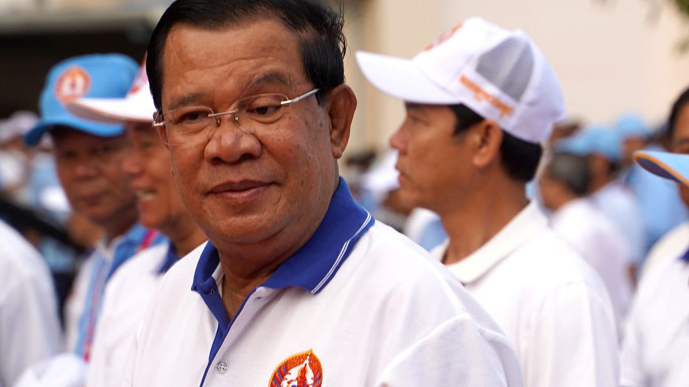Hun Sen, Machthaber von Kambodscha (Archivbild): Oppositionelle bezeichnet er als "Hunde".