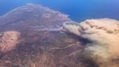 Luftaufnahme von den Waldbränden auf Rhodos: Rund 30.000 Menschen waren von Evakuierungen betroffen, darunter auch Tausende Touristen.