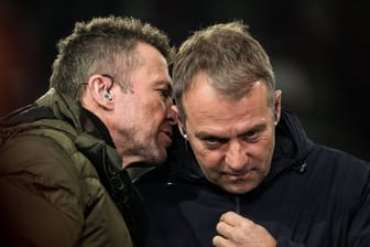 Lothar Matthäus (links) mit Hansi Flick: Der Rekordnationalspieler widerspricht dem Nationaltrainer.