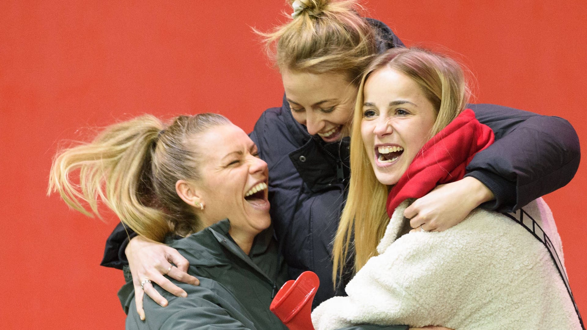 Linda Dallmann, Carolin Simon und Giulia Gwinn (v. l. n. r.): Alle drei spielen beim FC Bayern.