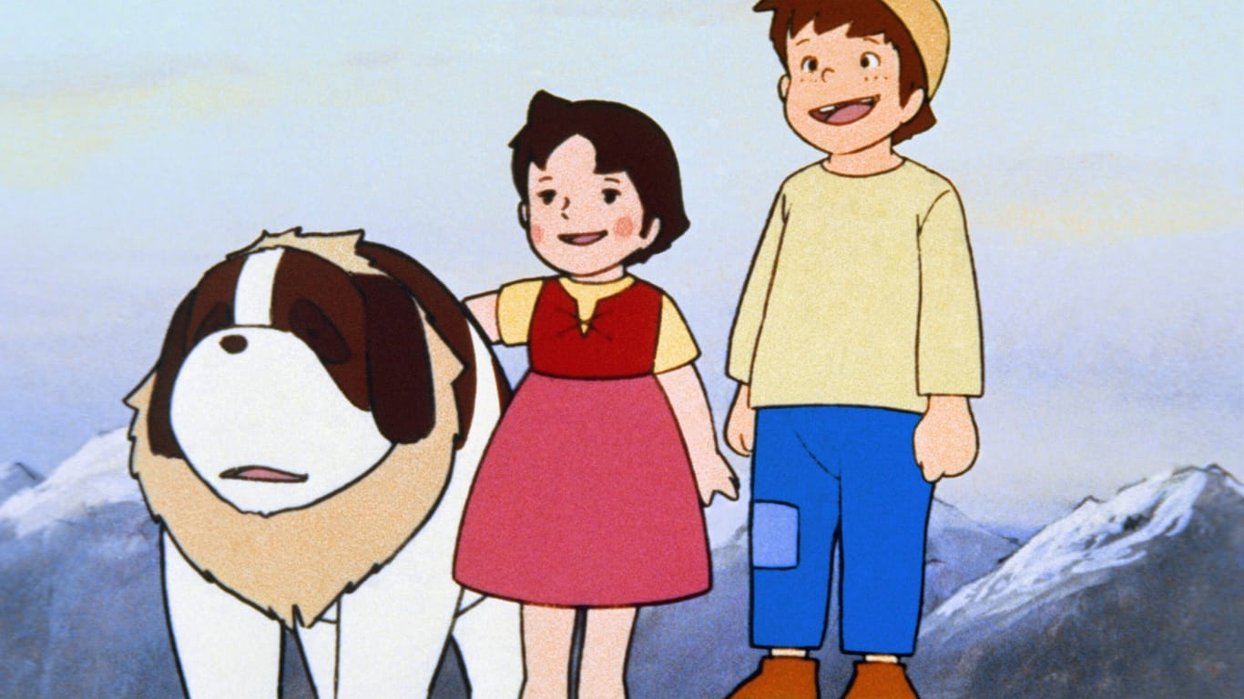 Joseph, Heide und Peter: Die japanische Anime-Serie "Heidi" von 1974 prägt für viele bis heute das Bild des kleinen Mädchens aus den Bergen.