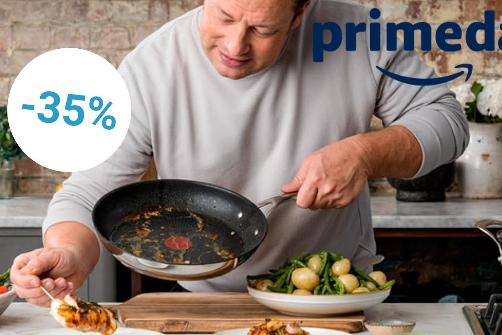 Am Prime Day von Amazon sind Tefal-Pfannen von Jamie Oliver radikal reduziert