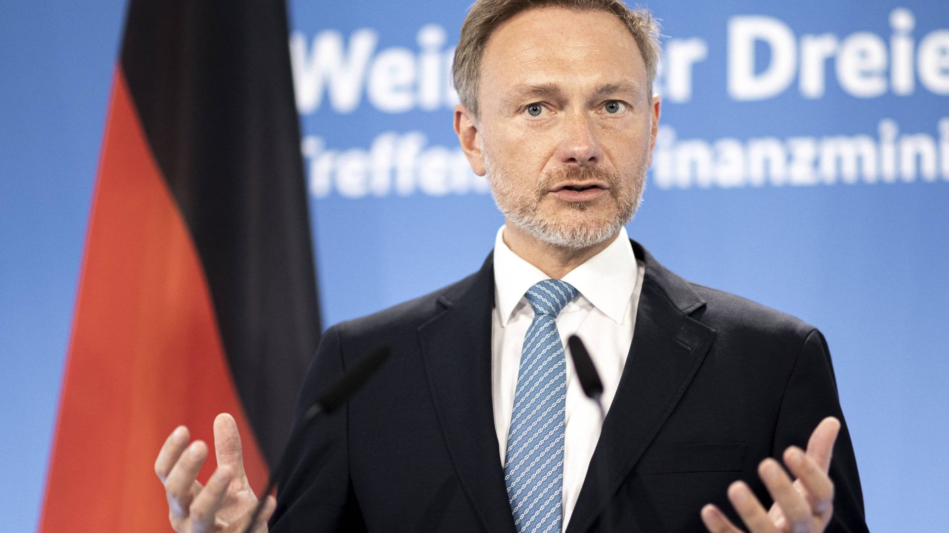 Bundesfinanzminister Christian Lindner: Das zweite Jahr in Folge soll 2024 die Schuldenbremse wieder greifen.