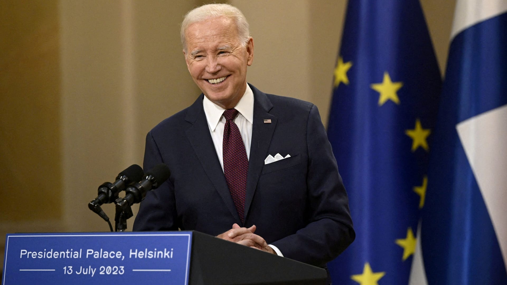 Joe Biden, US-Präsident: Wäre er Prigoschin, würde er ein genaues Auge auf die Speisekarte haben, scherzte Biden.