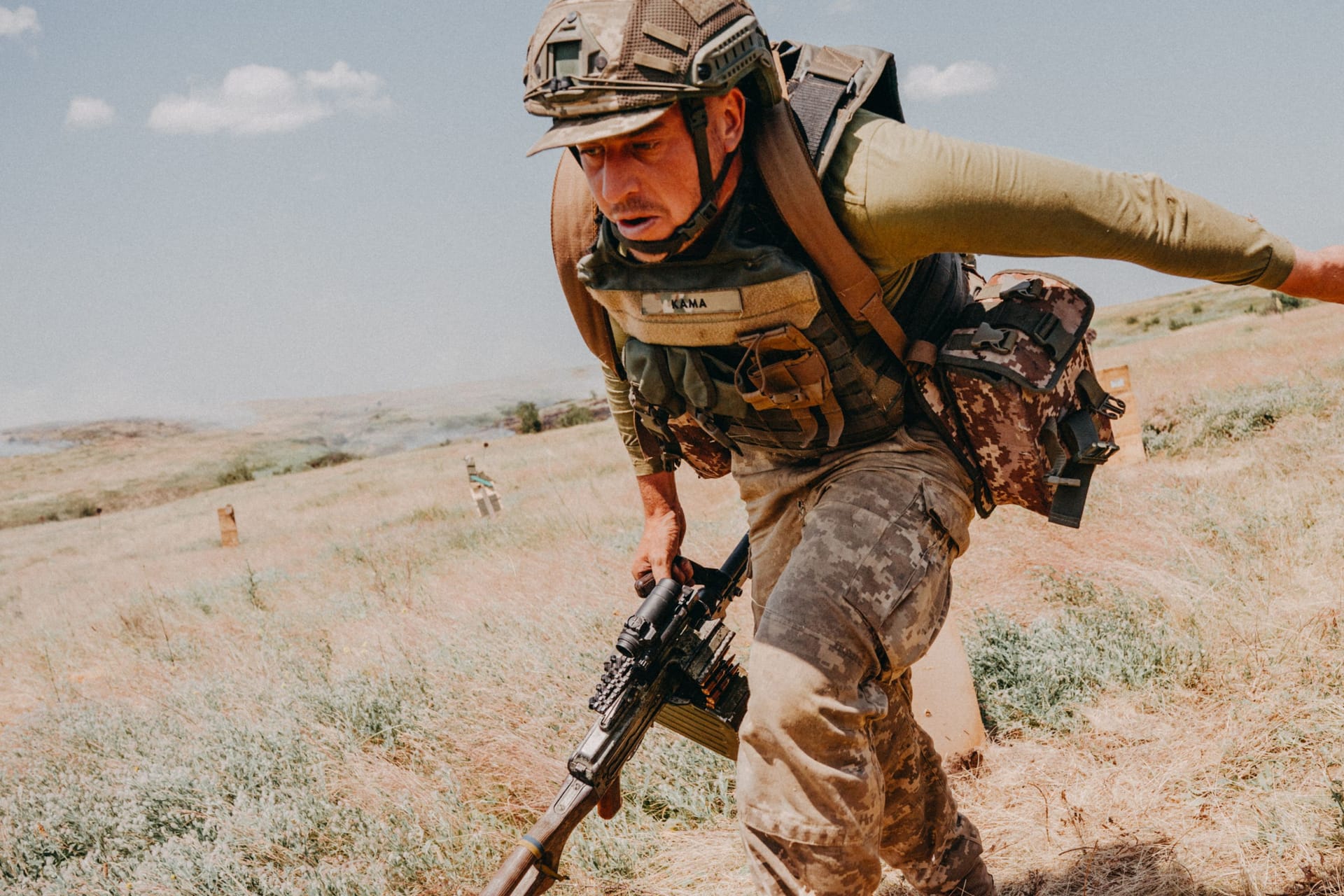 Ein Soldat der ukrainischen Armee trainiert für die Gegenoffensive in der Oblast Donezk (Archivbild).