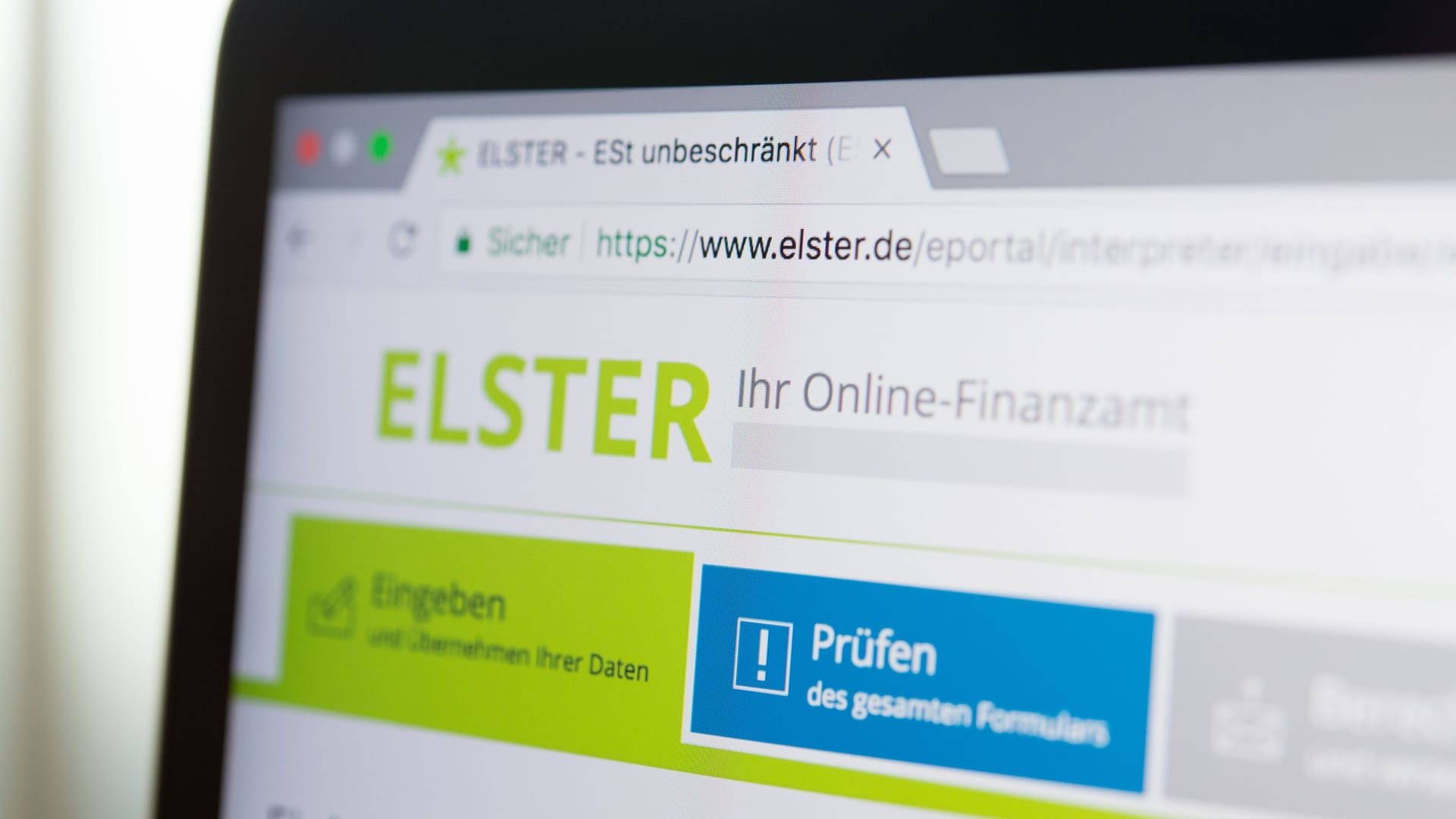 Steuer-Portal der Finanzbehörden: Mit Elster können Sie online Ihre Steuererklärung erledigen.