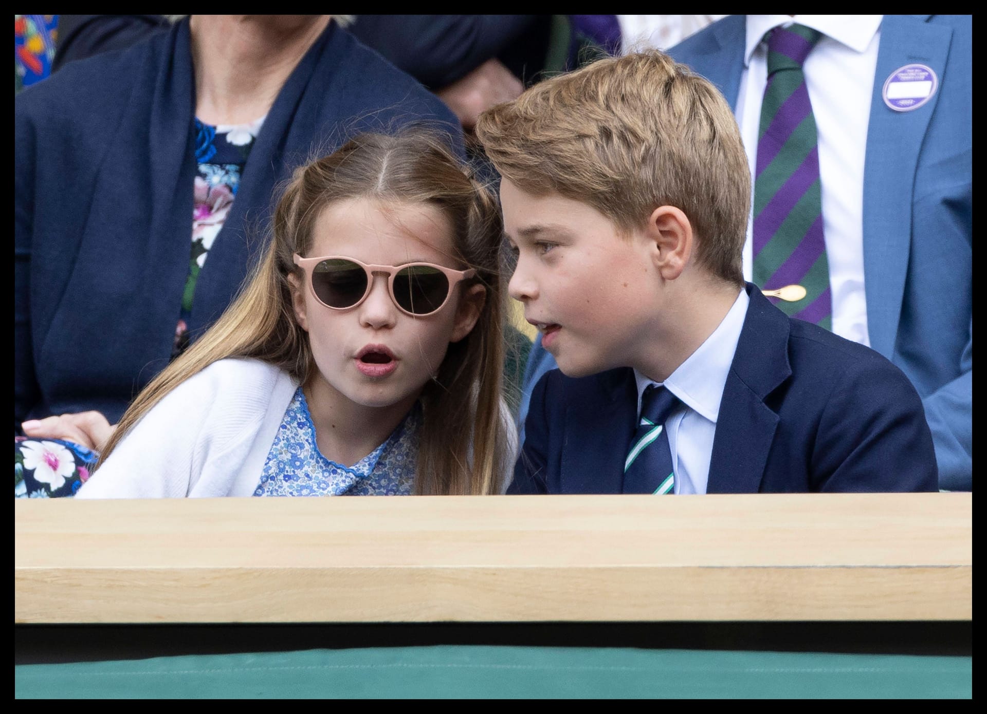 Charlotte und George: Ihr älterer Bruder war auch dabei.