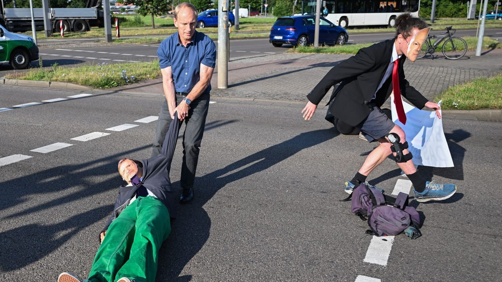 Blockade in Dresden: In insgesamt 26 Städten soll es am Freitag Blockaden geben.