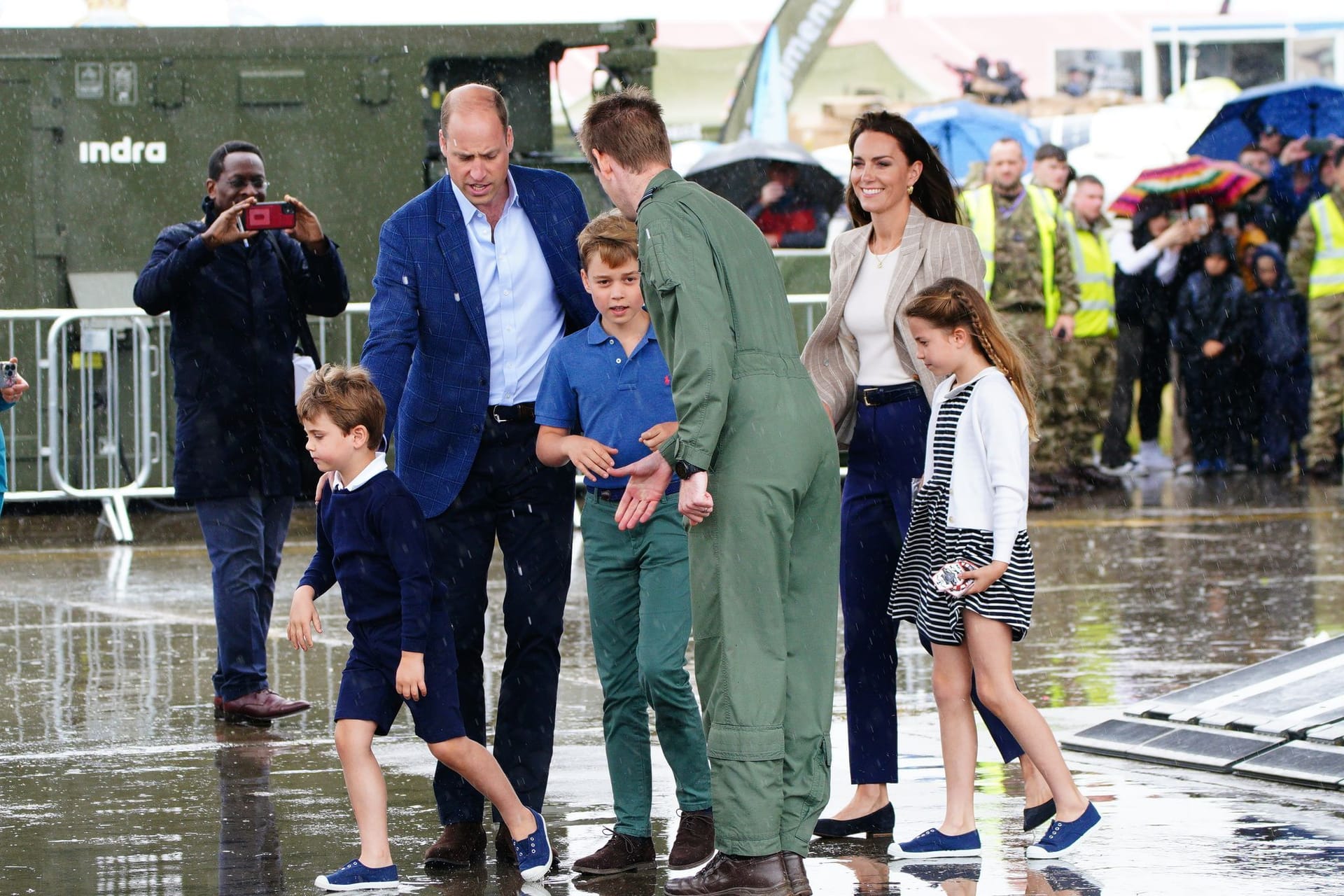 Prinz William und Prinzessin Kate mit ihren Kindern Prinz George, Prinzessin Charlotte und Prinz Louis