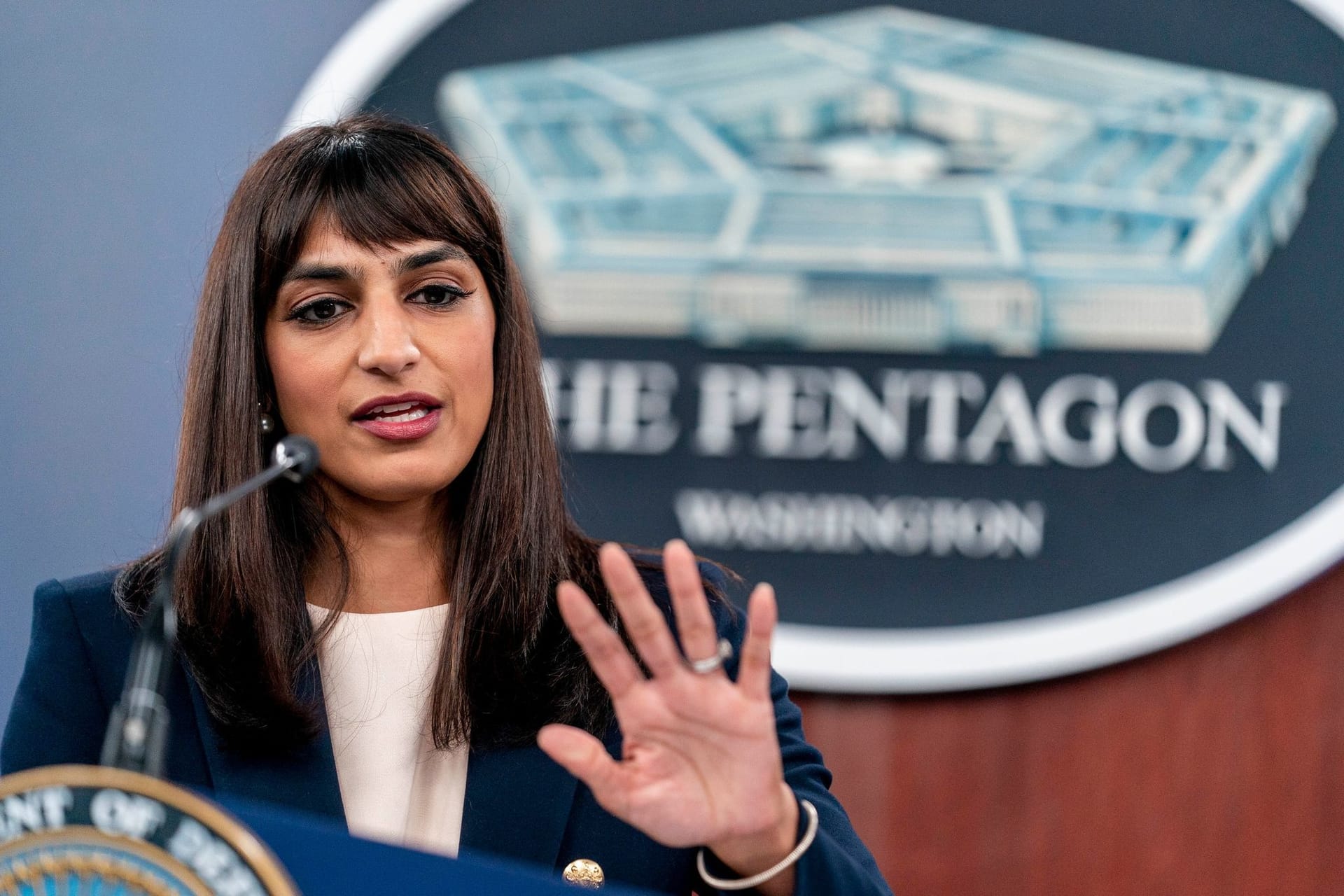 Pentagon-Sprecherin Sabrina Singh: Sie bestätigte einen Fall.