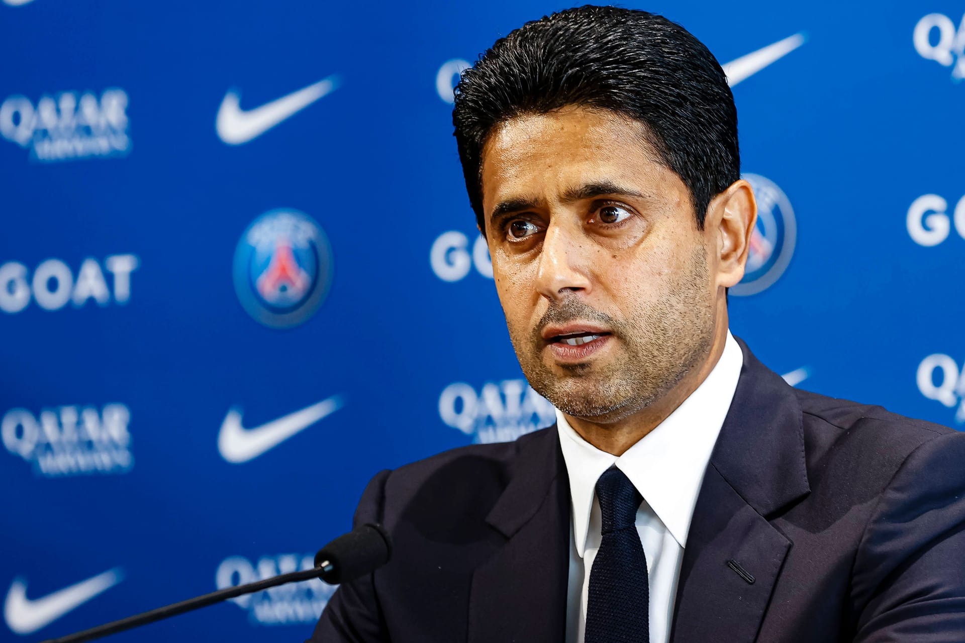 Nasser Al-Khelaïfi: Der Präsident von PSG steht unter Beschuss.
