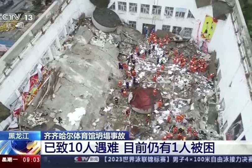CHINA-SPORTHALLE/TOTE