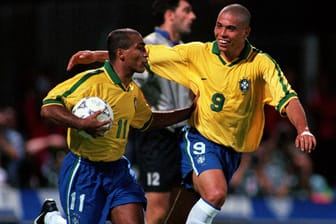 Romário de Souza Faria und Ronaldo (r.): Sie wurden 1994 mit Brasilien Weltmeister.