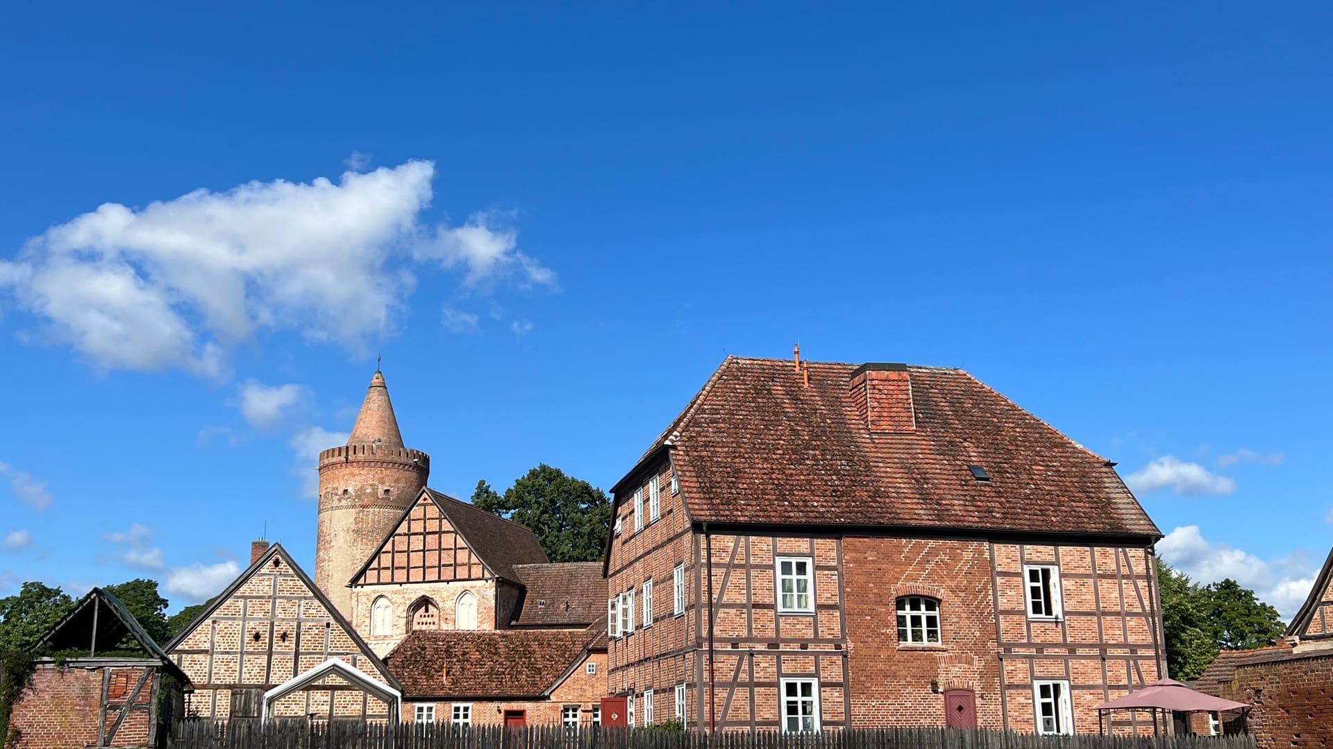 Das Wahrzeichen der Stadt: Die Höhenburg Stargard.