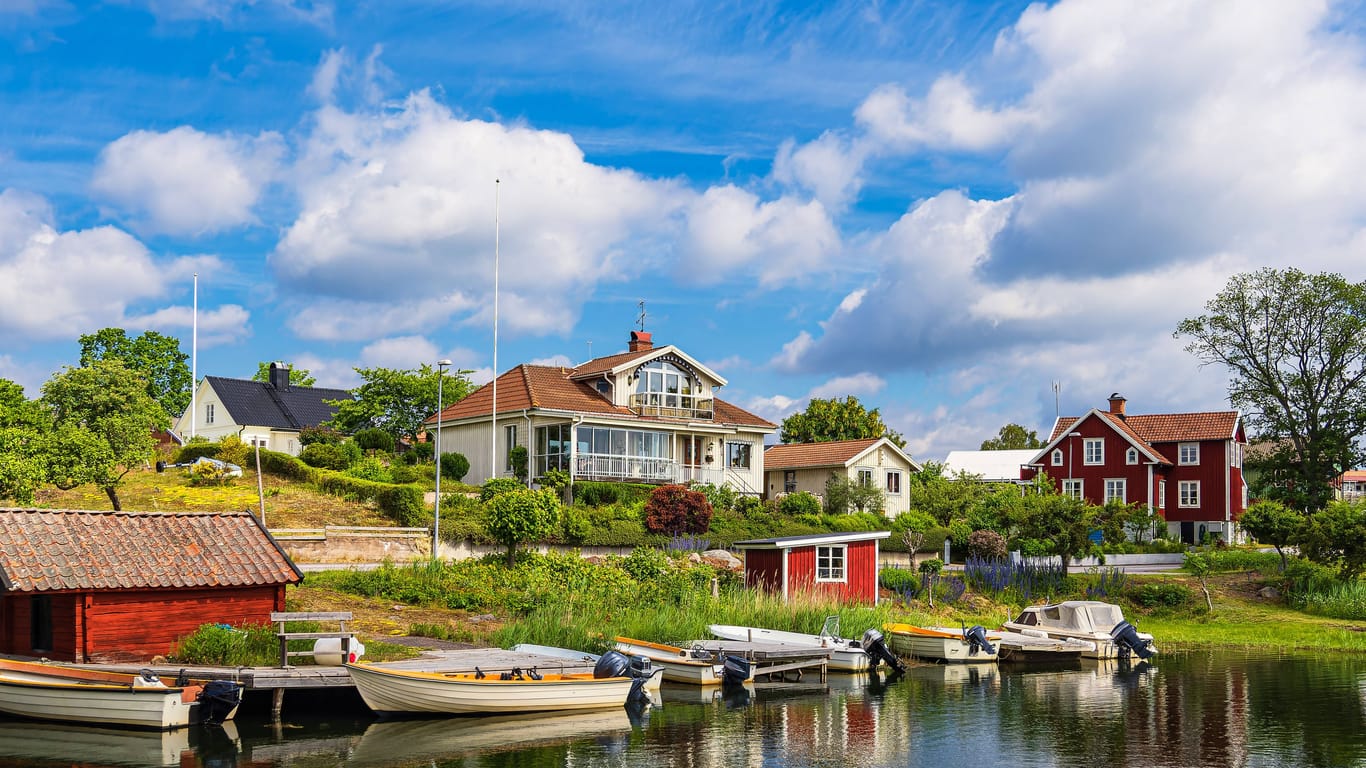 Blick auf den Ort Figeholm in Schweden: Immer mehr Urlauber zieht es nach Nordeuropa.