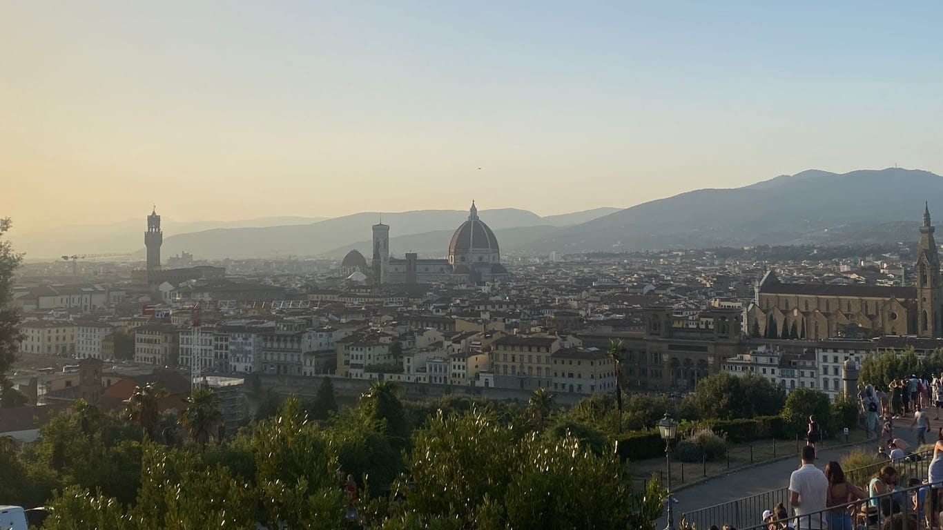 Urlaub in Florenz: Durchschnittlich gab es Höchsttemperaturen von 37 Grad und Sonne pur.