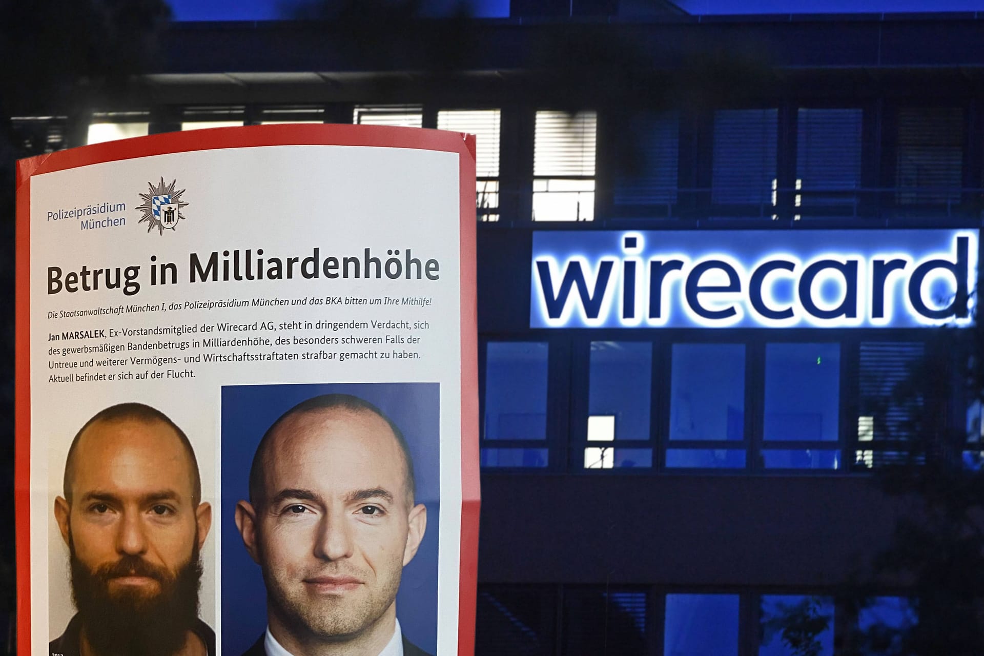 Fahndung nach Jan Marsalek (Archivbild): Ein Brief des flüchtigen Ex-Wirecard-Vorstands löst im Prozess Streit aus.