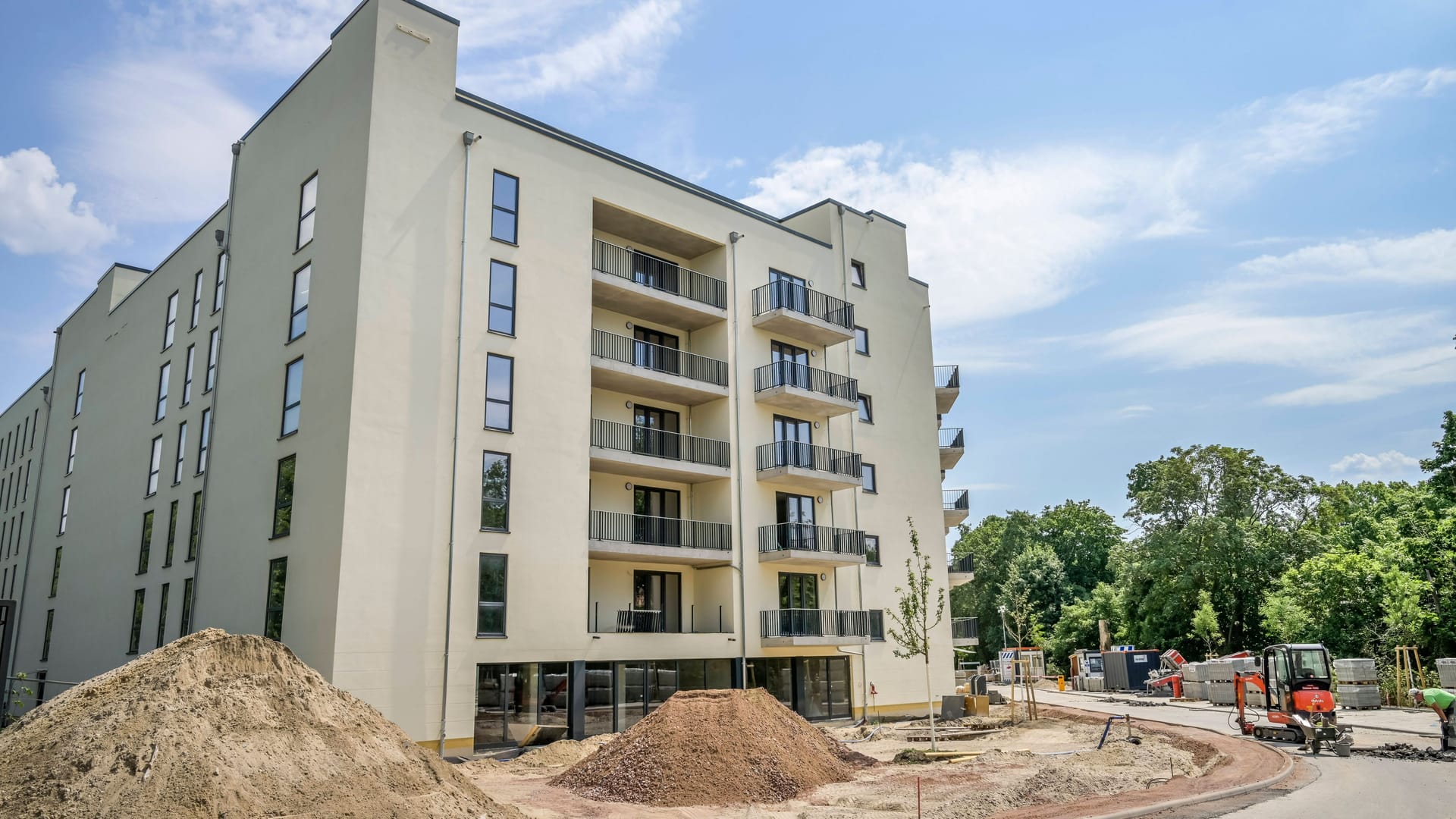 Wohnungsbau in Berlin-Spandau (Archivbild): Das Institut plädiert dafür, dass die staatlichen Ausgaben für Sozialwohnungen erhöht werden müssten.