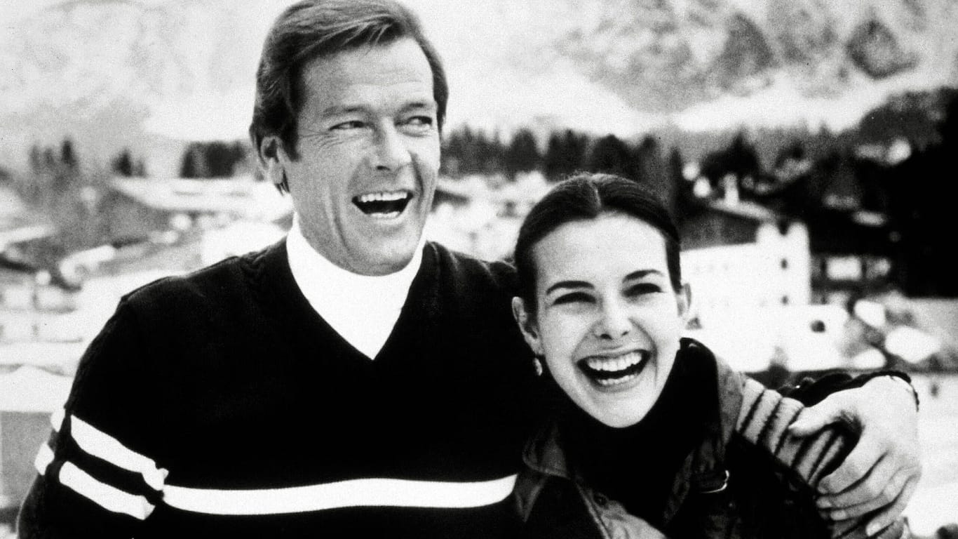 Roger Moore und Carole Bouquet: 1981 spielten sie zusammen in dem James-Bond-Film "In tödlicher Mission".