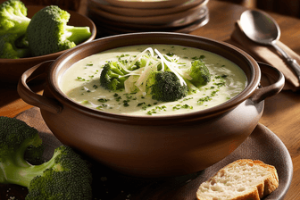 Vegane Brokkoli-Cremesuppe mit Kokosmilch