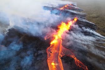 Vulkanausbruch auf Island.