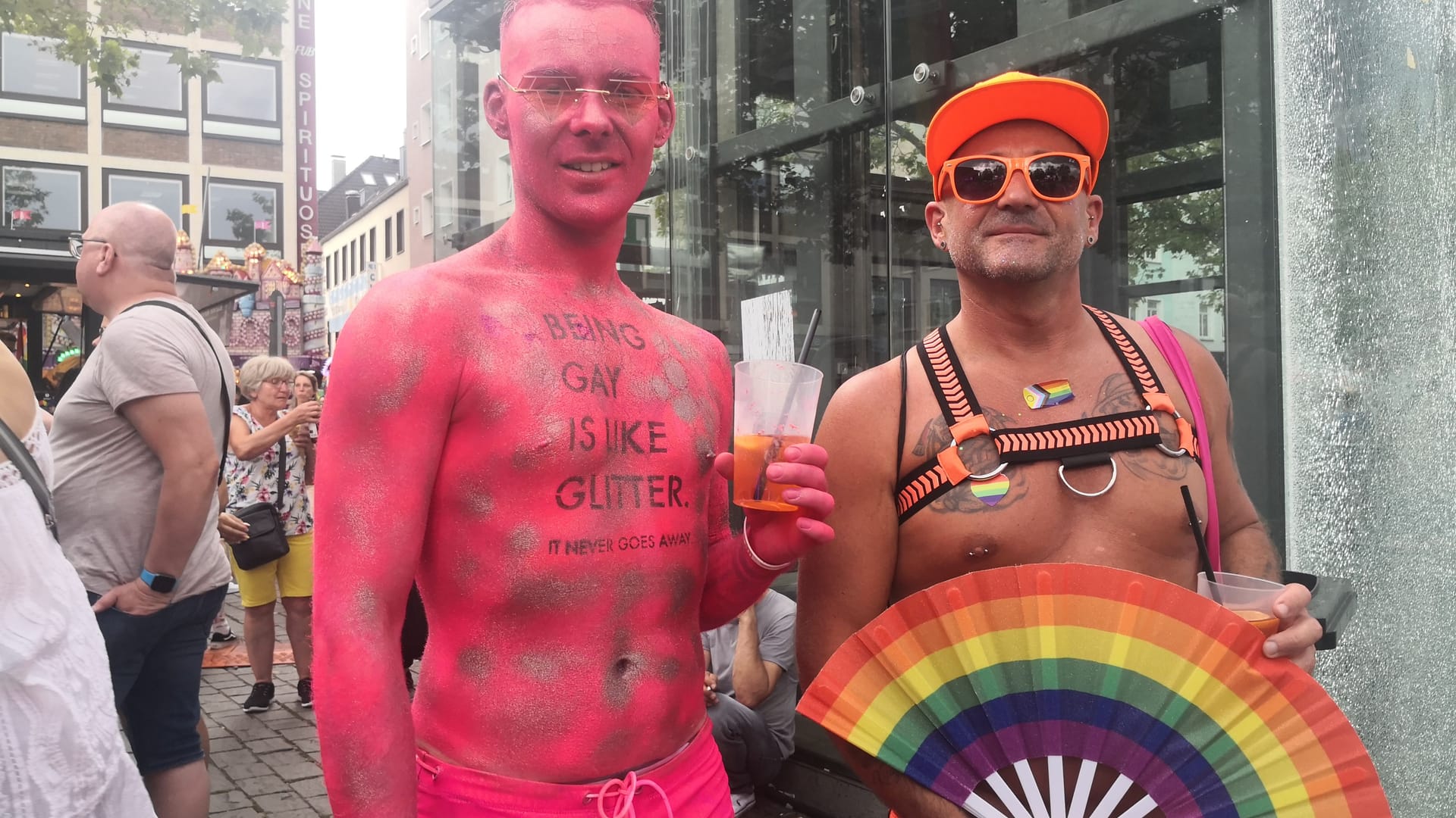 Marcel (links) und Swen (rechts). Sie sind aus Thüringen bzw. Essen angereist.