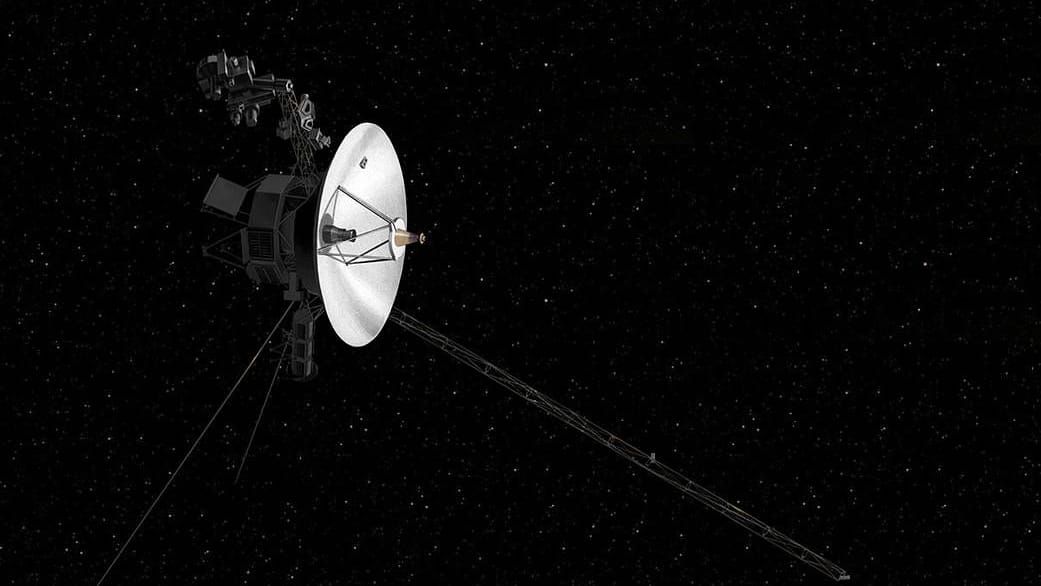 Eine digitale Zeichnung der "Voyager"-Sonde: Derzeit hat die Nasa den Kontakt zu ihr verloren.