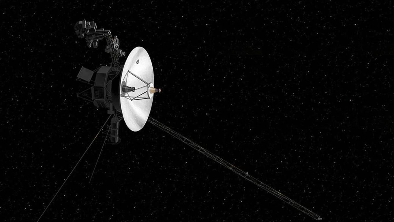 Eine digitale Zeichnung der "Voyager"-Sonde: Derzeit hat die Nasa den Kontakt zu ihr verloren.