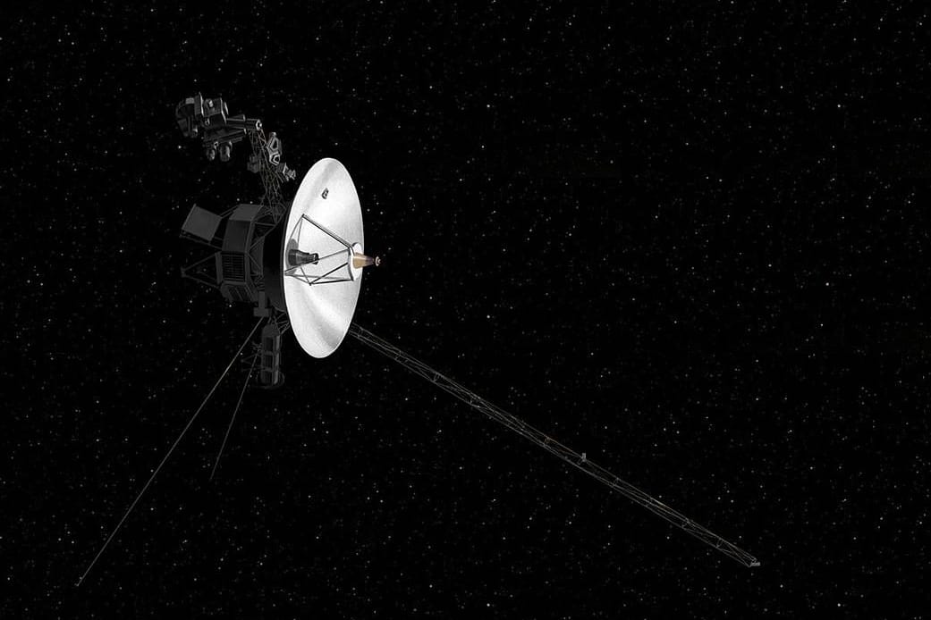 Eine digitale Zeichnung der "Voyager"-Sonde: Derzeit hat die Nasa den Kontakt zu ihr verloren.