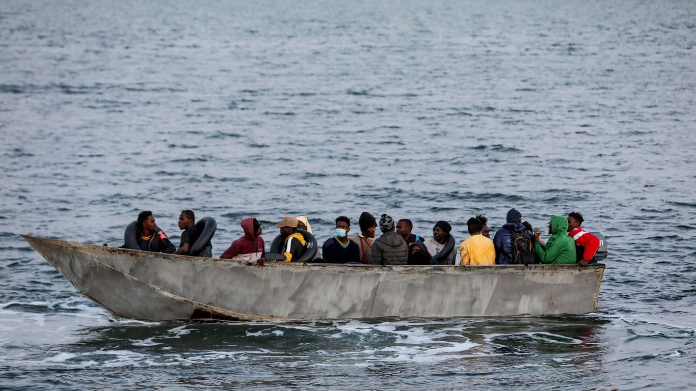 Boot mit Migranten