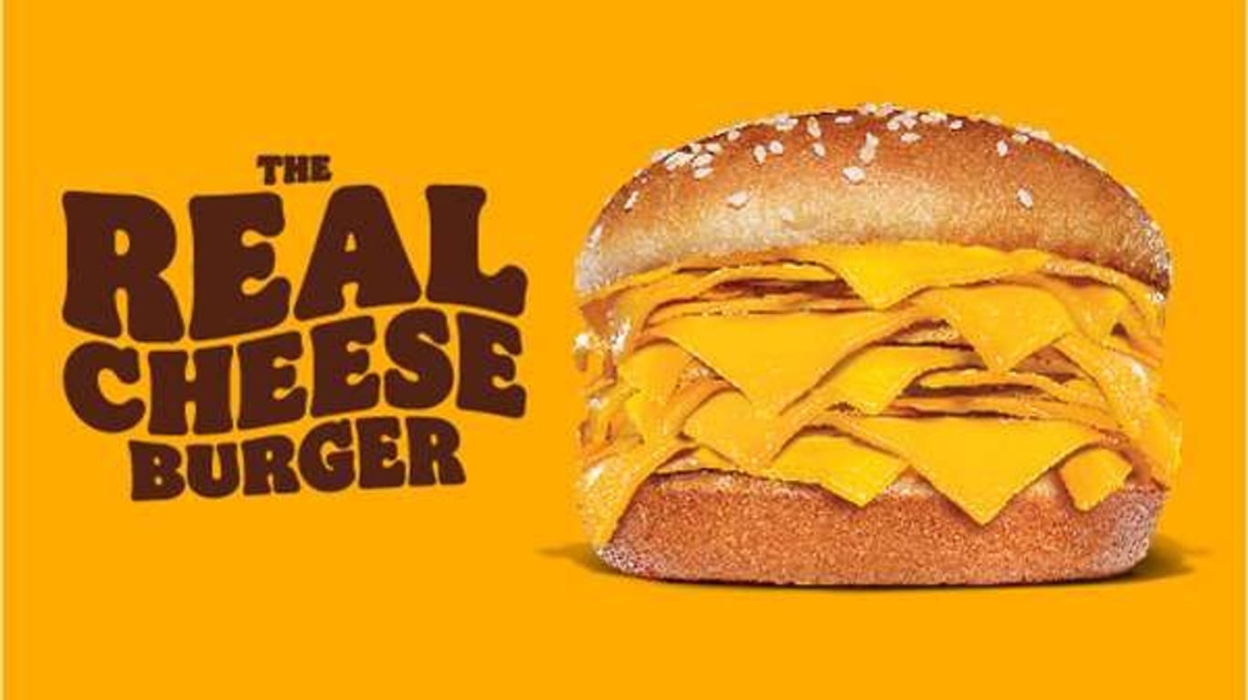 Burger King Cheeseburger 20 Scheiben Käse limitiertes Angebot der Fastfood Kette