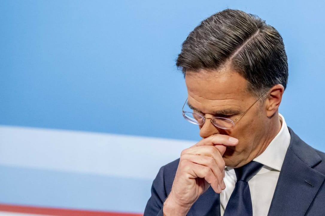 Mark Rutte, Ministerpräsident der Niederlande, spricht nach dem wöchentlichen Ministerrat zur Presse.