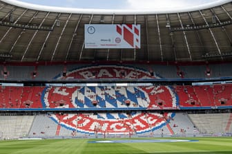 Die Allianz Arena am Tag der Team-Präsentationen der Bayern: 2023/24 gibt es ein Novum.