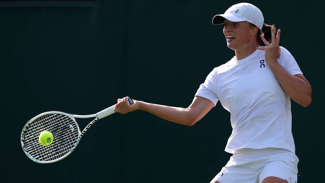 Topfavoritin: Iga Świątek gewann bereits vier Grand-Slam-Titel – in Wimbledon konnte die Weltranglistenerste aber noch nicht triumphieren.
