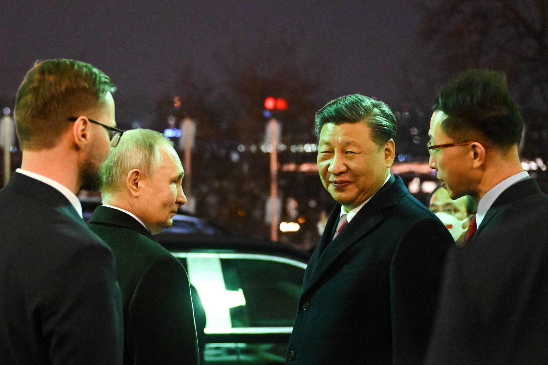 Diktatoren Putin, Xi bei einem Treffen im März in Peking.