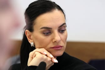Jelena Issinbajewa bei einem Meeting des Russischen Olympischen Komitees im Jahr 2019.