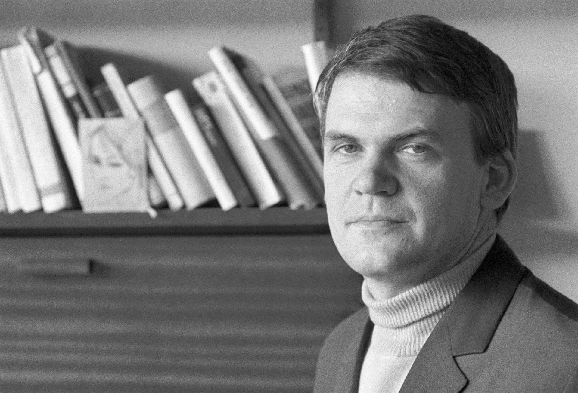 April 1968, Prag: Der Schriftsteller Milan Kundera.