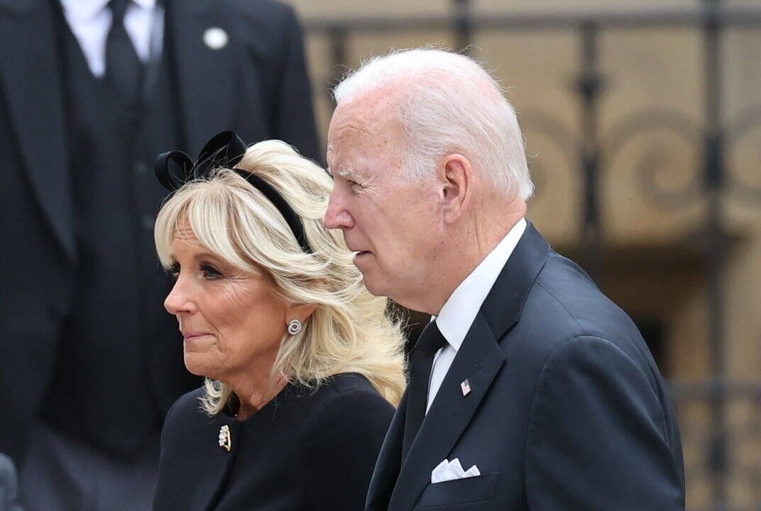 Jill und Joe Biden bei der Beerdigung von Queen Elizabeth II.