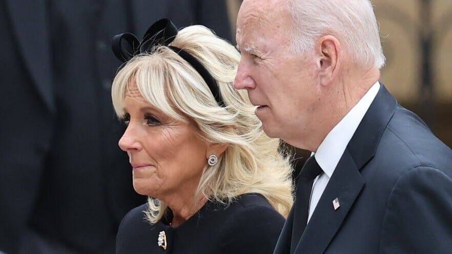 Jill und Joe Biden bei der Beerdigung von Queen Elizabeth II.