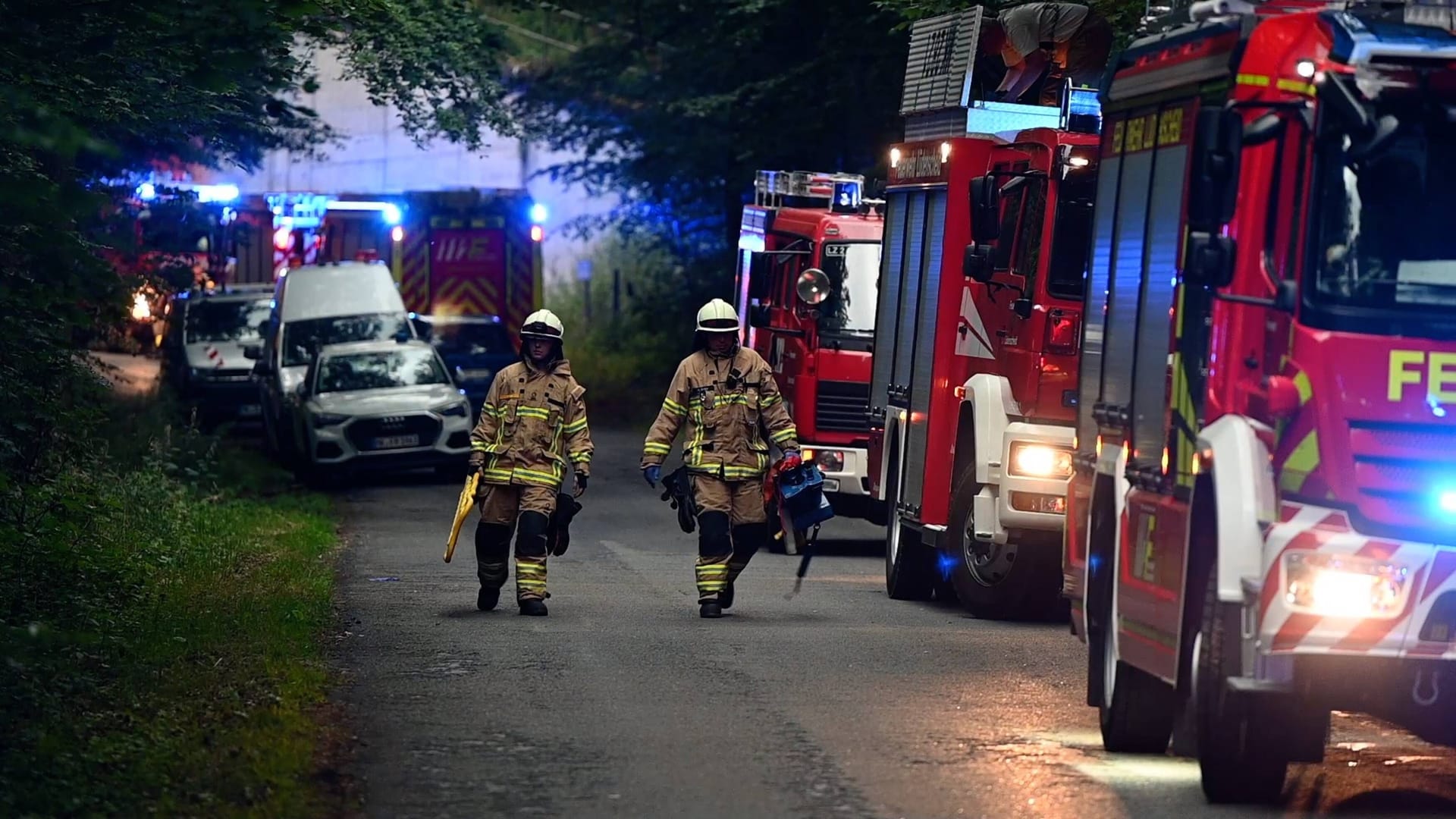 Großeinsatz in Lüdenscheid: Das komplette Gebäude musste evakuiert werden.