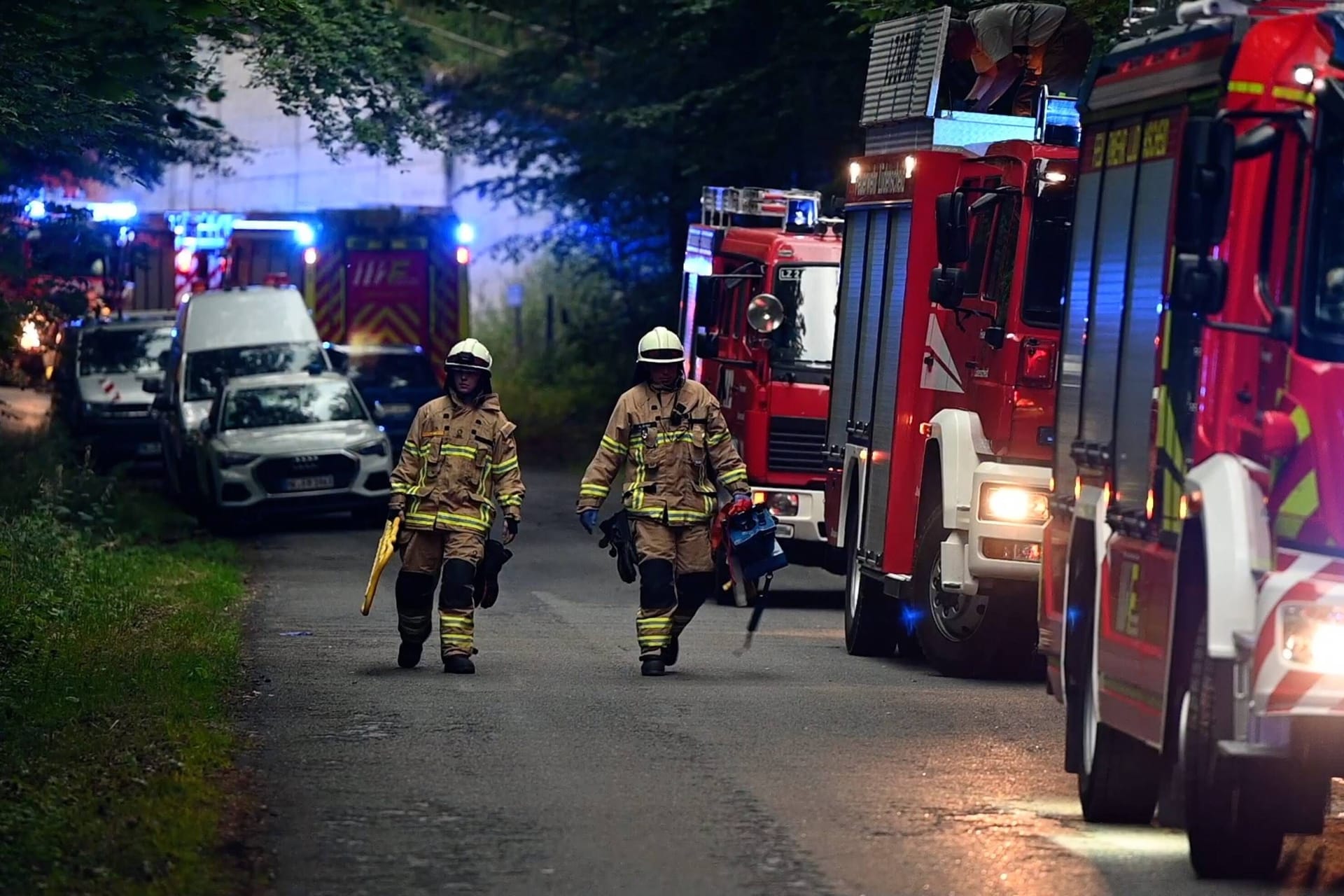 Großeinsatz in Lüdenscheid: Das komplette Gebäude musste evakuiert werden.